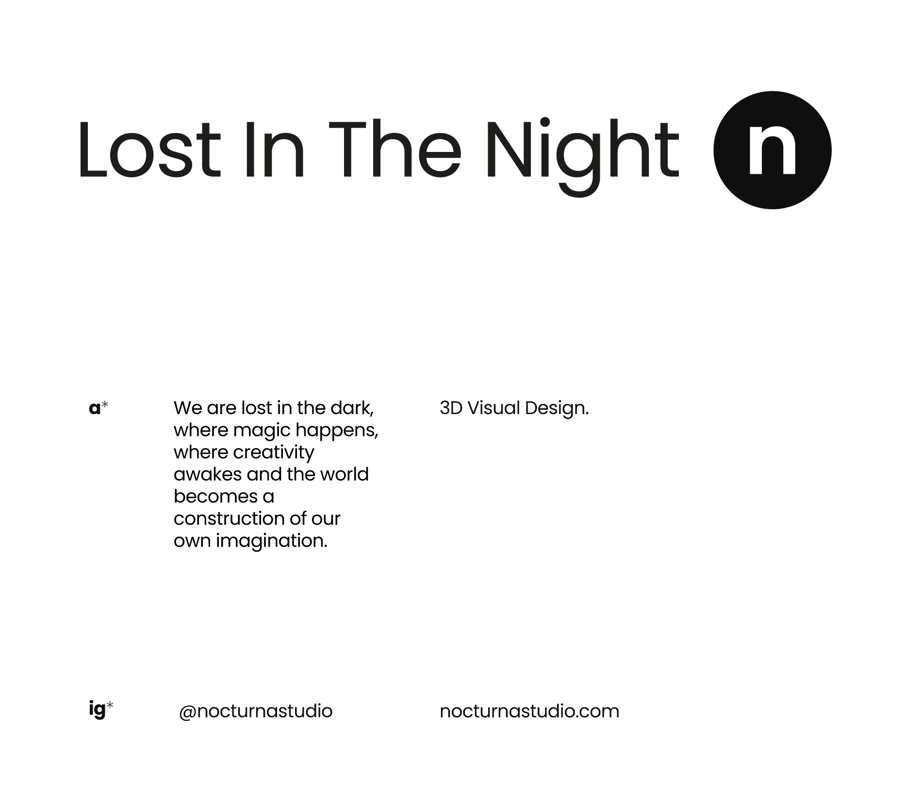 Lost In The Night Nocturna Studio